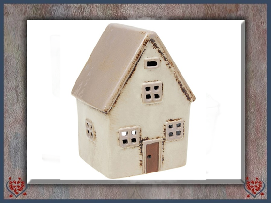 CERAMIC TEALIGHT VILLAGE POTTERY HOUSE | Ceramic