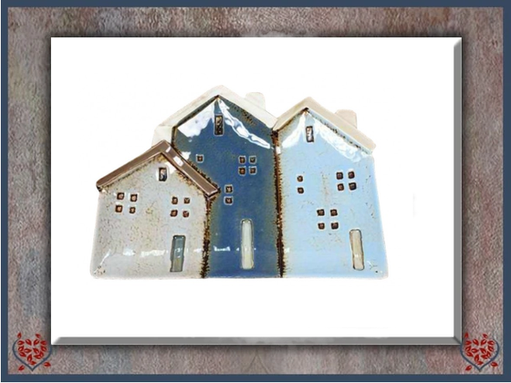 CERAMIC HOUSES PLATE | China & Ceramics