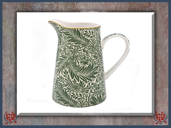 WILLIAM MORRIS LARKSPUR LEAVES JUG MEDIUM | Mugs