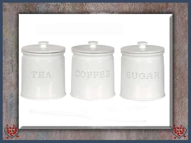 CERAMIC TEA, COFFEE AND SUGAR JARS | China & Ceramics