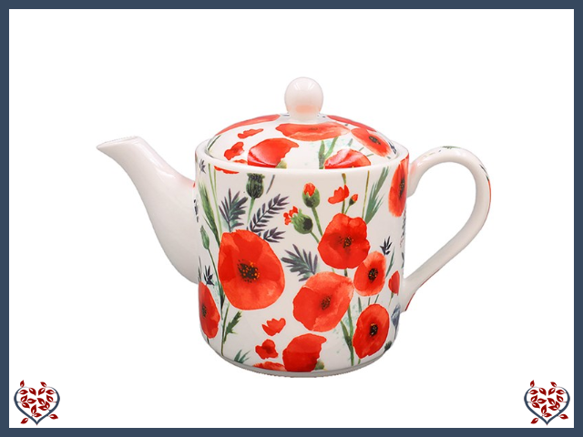 POPPY FIELDS TEA POT | China & Ceramics