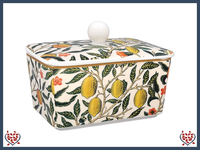 WILLIAM MORRIS FRUITS BUTTER DISH | China & Ceramics