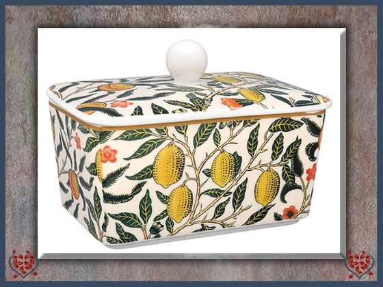 WILLIAM MORRIS FRUITS BUTTER DISH | China & Ceramics
