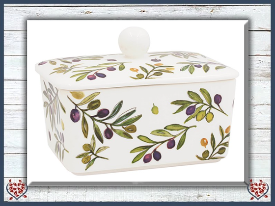 OLIVE GROVE BUTTER DISH | Kitchenware - Paul Martyn Interiors