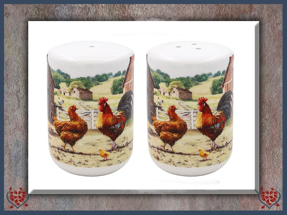 COCKEREL & HEN SALT & PEPPER | China & Ceramics