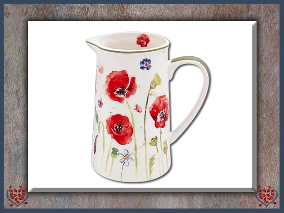 POPPY FIELD JUG | China & Ceramics