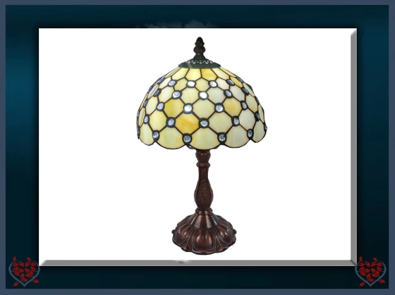 CREAM JEWELLED ~ TABLE LAMP | Lighting