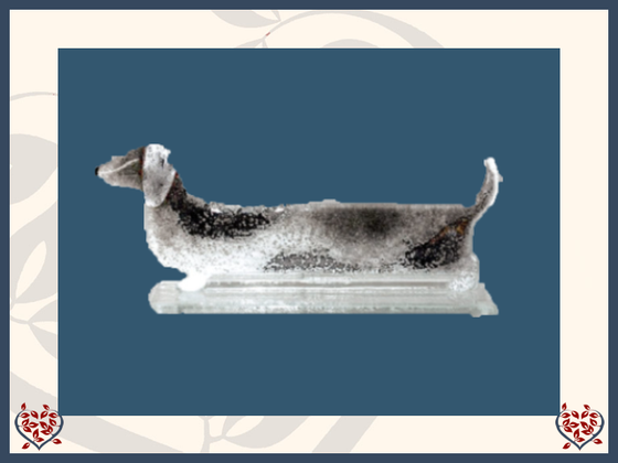 SAUSAGE DOG ~ GREY | Nobile Glass Animal