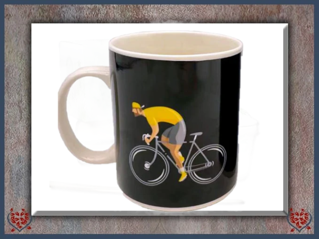 CYCLE WORKS BICYCLE BLACK PORCELAIN MUG | Mugs