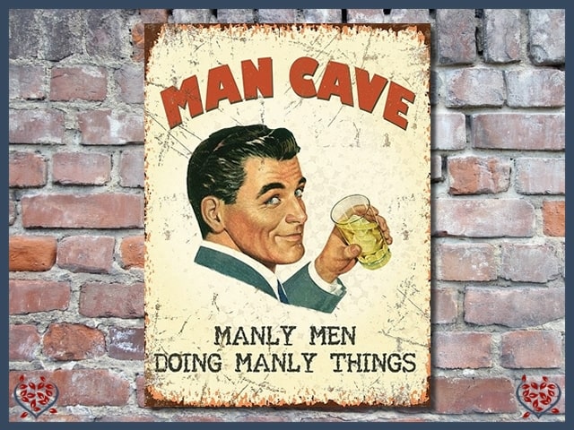 MAN CAVE (LARGE)~ METAL SIGN |  Wall Decor