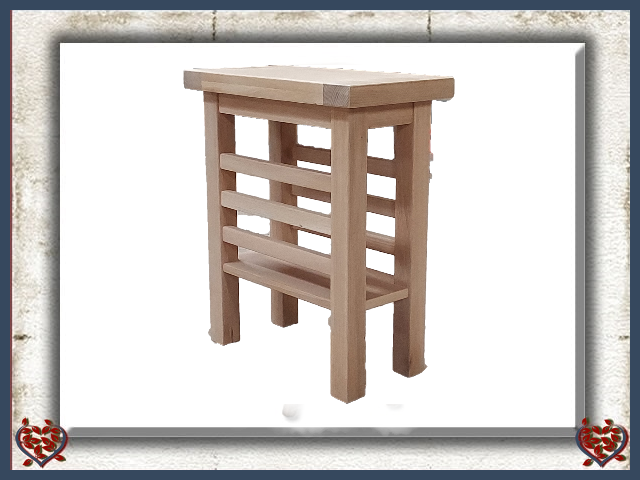MATLOCK COLLECTION ~ OAK MAGAZINE RACK / SIDE TABLE | Occasional Furniture