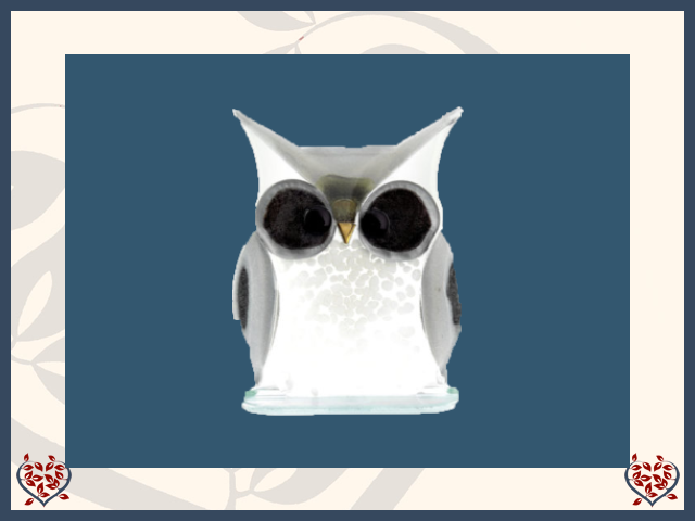 OWL ~ WHITE (SMALL) | Nobile Glass Animal