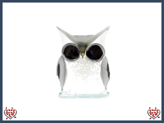 OWL ~ WHITE (SMALL) | Nobile Glass Animal