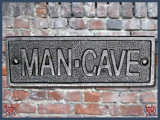 MAN CAVE PLAQUE | Wall Art