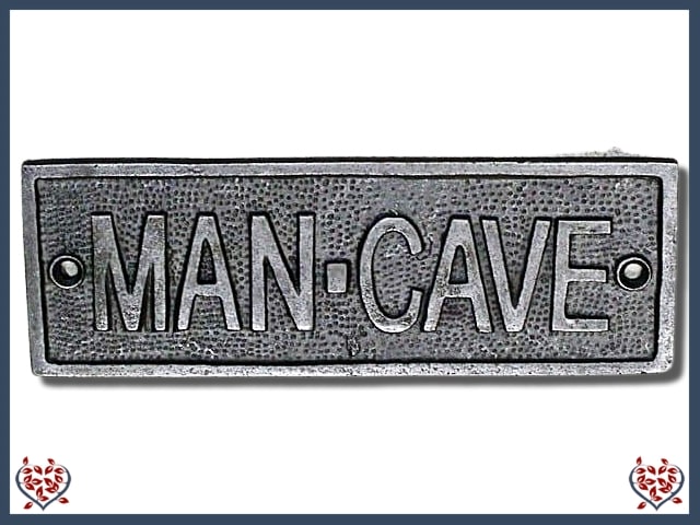 MAN CAVE PLAQUE | Wall Art