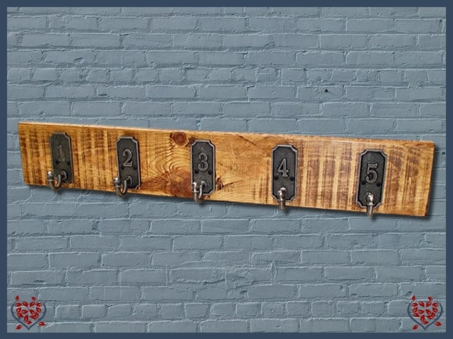 COAT HOOKS ~ ANTIQUE STYLE NUMBERED 1-5 | Hooks