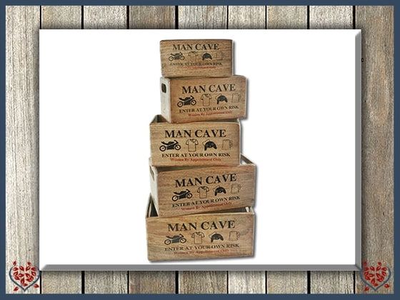 MAN CAVE BOX - WOODEN BOX | Wooden Boxes & Bowls