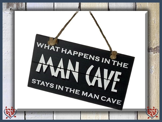 MAN CAVE - WOODEN SIGN | Wall Decor