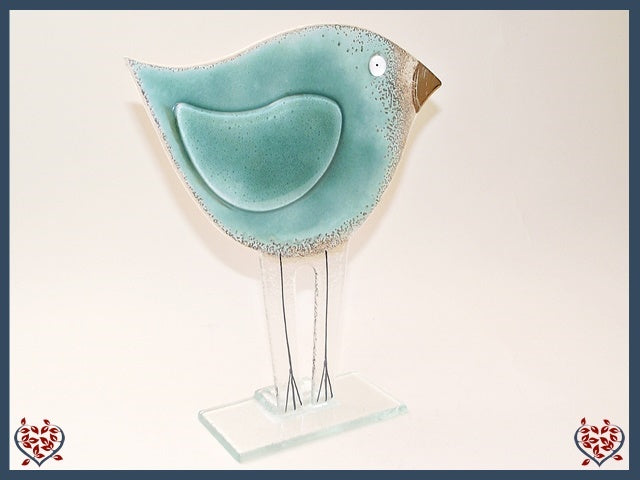 BIRD TEAL ~ LARGE | Nobile Glass Animal - Paul Martyn Interiors