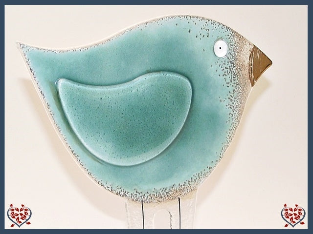 BIRD TEAL ~ LARGE | Nobile Glass Animal - Paul Martyn Interiors