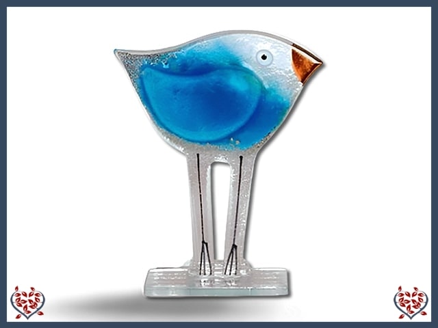 BIRD ~ SMALL (OCEAN BLUE) | Nobile Glass Animal