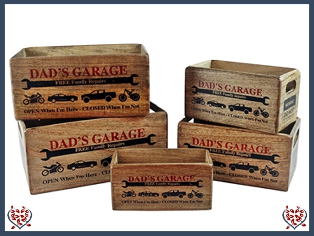 CRATE - DADS GARAGE - WOODEN BOX | Wooden Boxes & Bowls