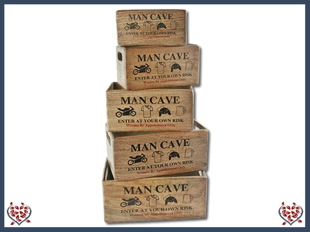 MAN CAVE BOX - WOODEN BOX | Wooden Boxes & Bowls