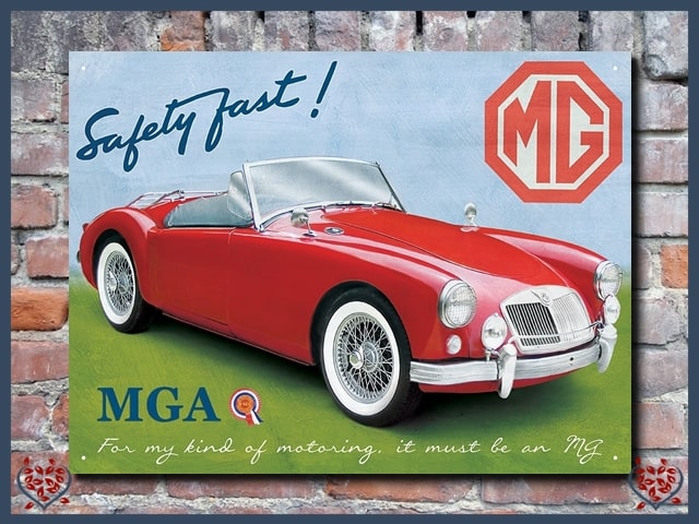 MGA ROADSTER ~ METAL SIGN |  Wall Decor