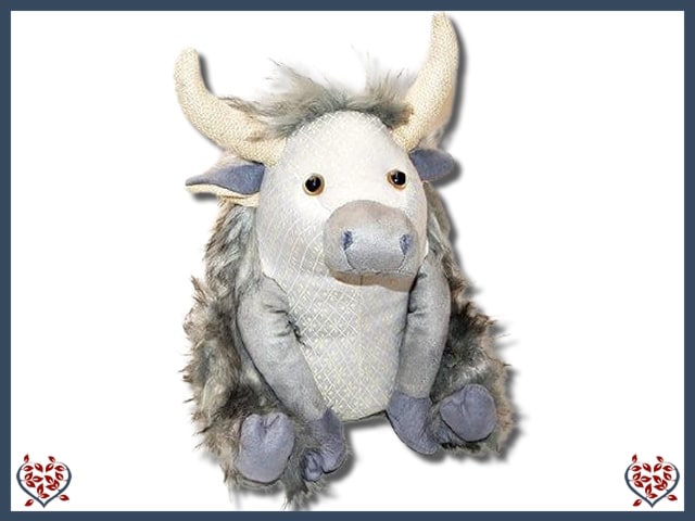 DOORSTOP ~ POSH ANGUS (HIGHLAND COW)  | Doorstops & Draught Excluders
