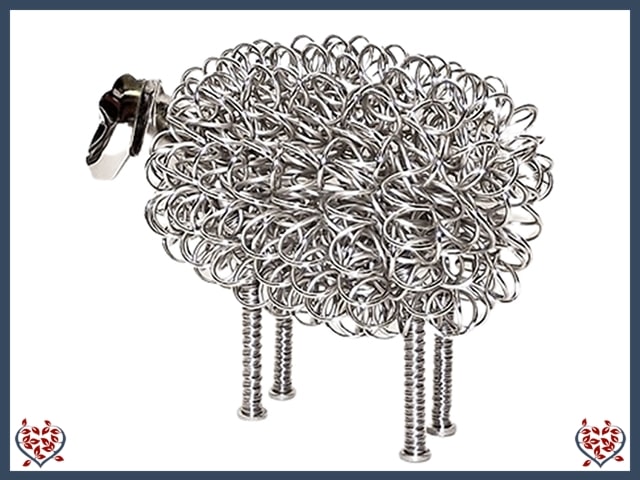 WIGGLE SHEEP ~ LARGE (SILVER) | Animal Figures