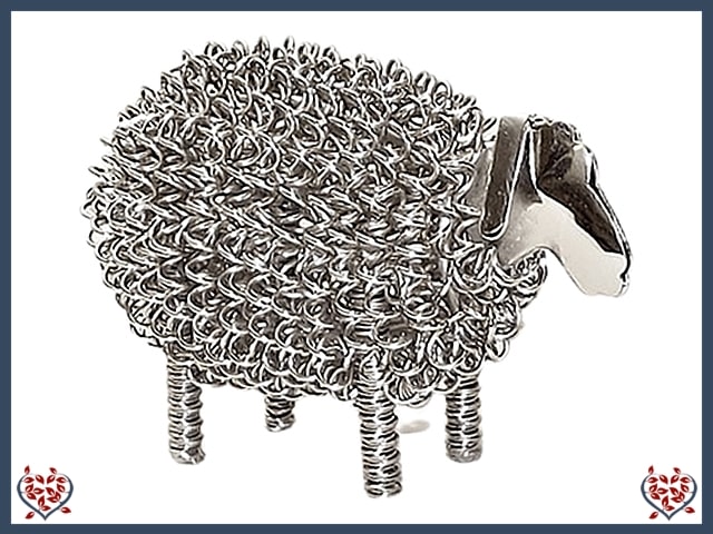 WIGGLE LAMB ~ SMALL (SILVER) | Animal Figures