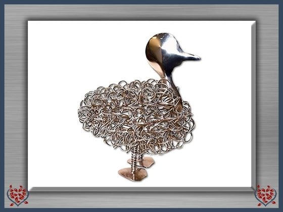 WIGGLE DUCK ~ SILVER | Animal Figures