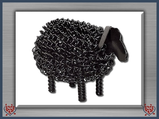 WIGGLE LAMB ~ SMALL (BLACK) | Animal Figures