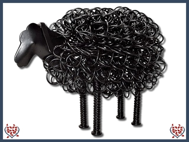 WIGGLE SHEEP ~ LARGE (BLACK) | Animal Figures