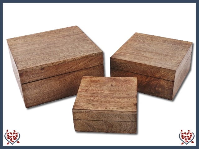 SQUARE BOX  - WOODEN BOX | Wooden Boxes & Bowls