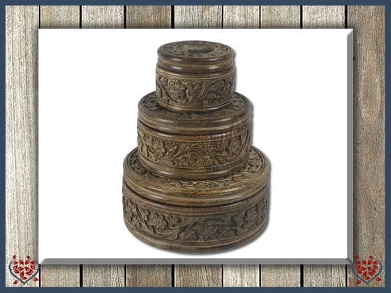 ROUND FLOWER BOX - WOODEN BOX | Wooden Boxes & Bowls