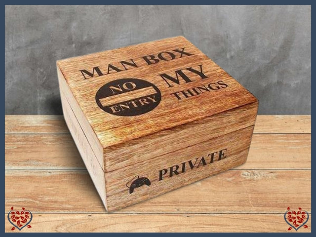 MAN CAVE BOX | Wooden Boxes & Bowls