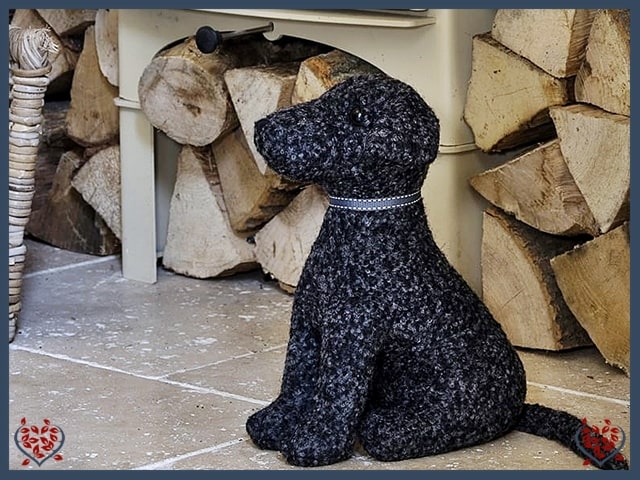 BELLA BLACK LABRADOR DOORSTOP | Doorstops & Draught Excluders