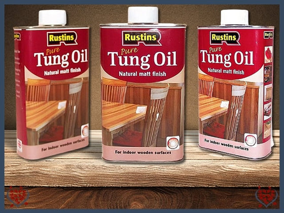 TUNG OIL~ NATURAL MATT FINISH 500ml ~ RUSTINS | Wood Care