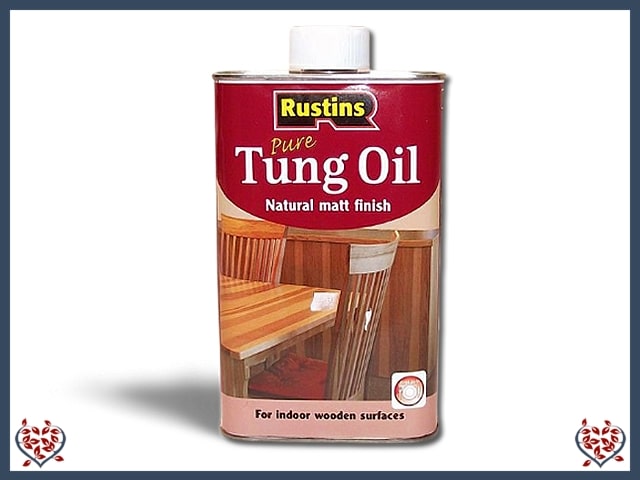TUNG OIL~ NATURAL MATT FINISH 500ml ~ RUSTINS | Wood Care