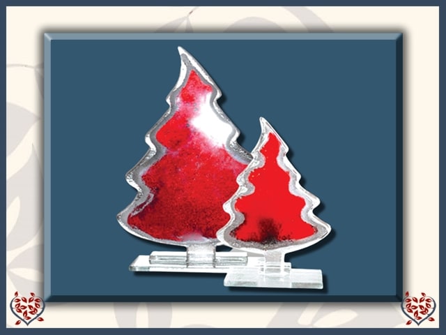 CHRISTMAS TREE ~ LARGE (RED)  | Nobile Glass