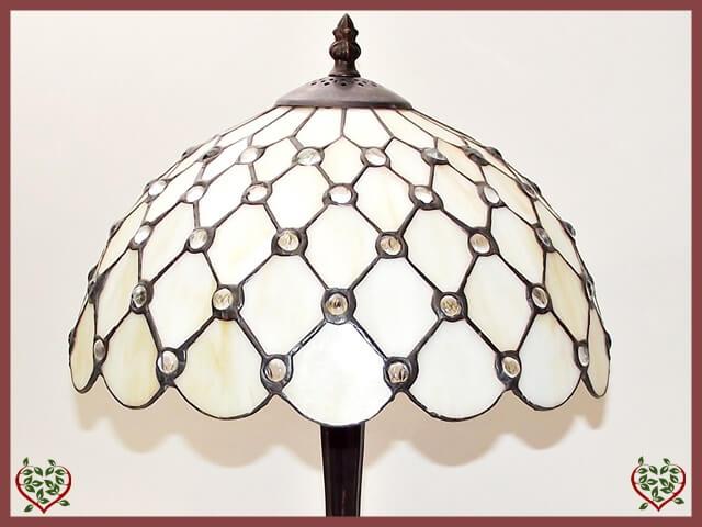 CREAM JEWELLED LAMP | Lighting - Paul Martyn Interiors