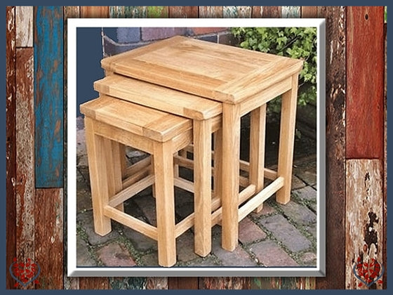 MATLOCK COLLECTION ~ OAK NEST OF TABLES | Occasional Furniture