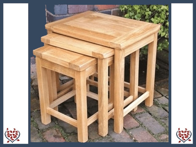 MATLOCK COLLECTION ~ OAK NEST OF TABLES | Occasional Furniture