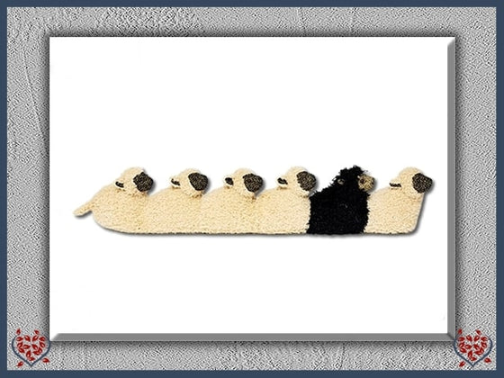 BLACK SHEEP OF THE FAMILY DRAUGHT EXCLUDER | Doorstops & Draught Excluders
