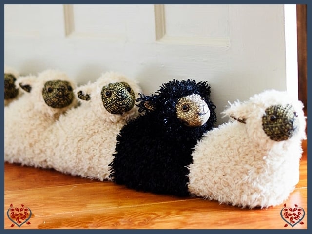BLACK SHEEP OF THE FAMILY DRAUGHT EXCLUDER | Doorstops & Draught Excluders