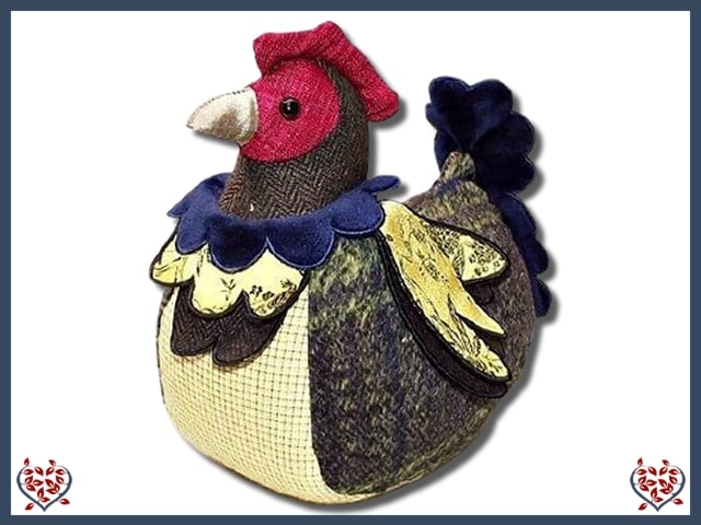 DOORSTOP ~ PATCHWORK HEN  | Doorstops & Draught Excluders