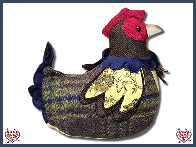 DOORSTOP ~ PATCHWORK HEN  | Doorstops & Draught Excluders