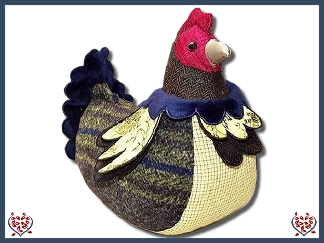 DOORSTOP ~ PATCHWORK HEN  | Doorstops & Draught Excluders