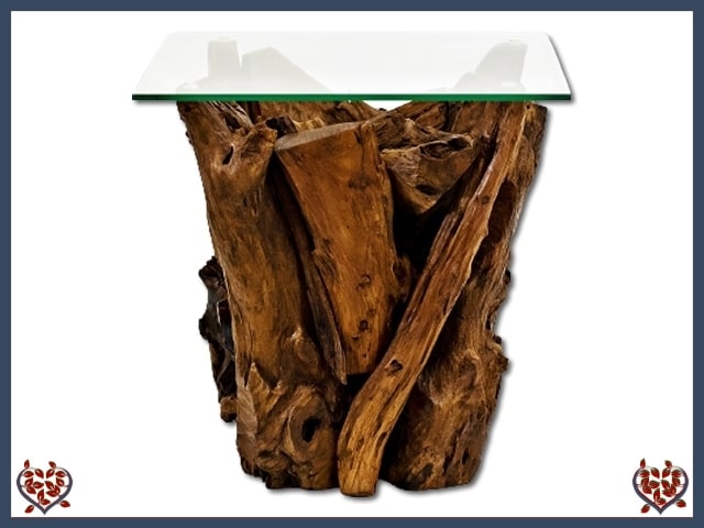 TEAK ROOT SIDE TABLE ~ WOODLAND COLLECTION